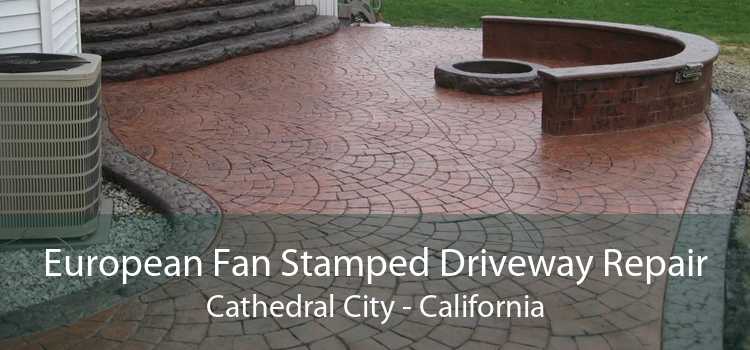 European Fan Stamped Driveway Repair Cathedral City - California