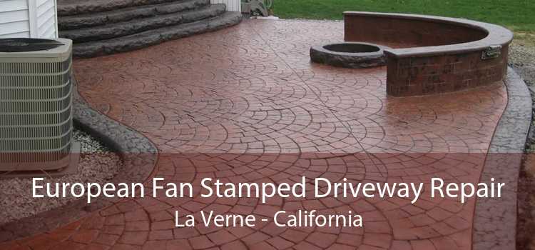 European Fan Stamped Driveway Repair La Verne - California