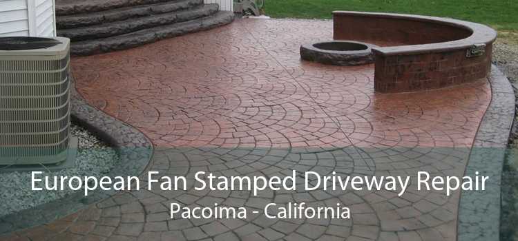 European Fan Stamped Driveway Repair Pacoima - California