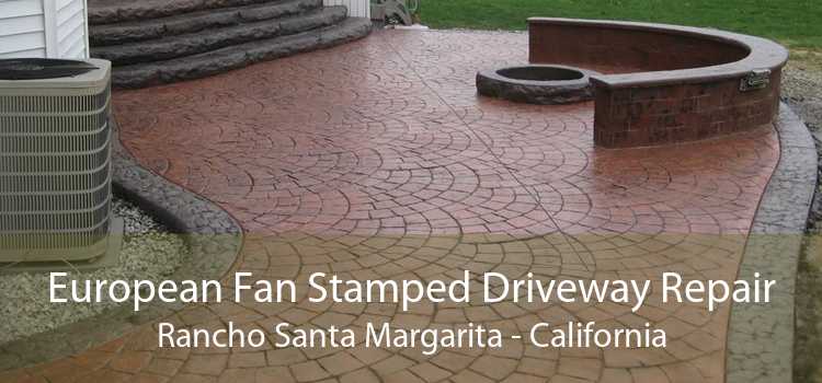 European Fan Stamped Driveway Repair Rancho Santa Margarita - California