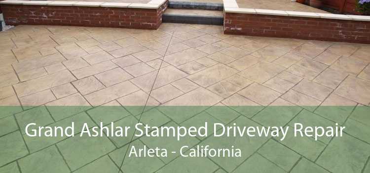 Grand Ashlar Stamped Driveway Repair Arleta - California
