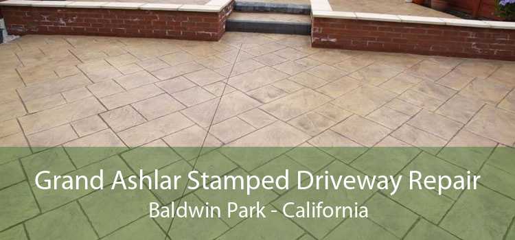 Grand Ashlar Stamped Driveway Repair Baldwin Park - California