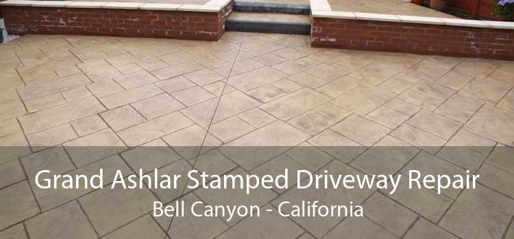 Grand Ashlar Stamped Driveway Repair Bell Canyon - California