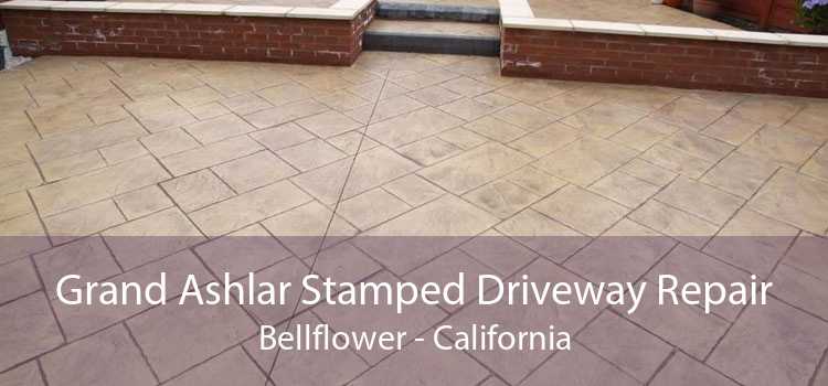 Grand Ashlar Stamped Driveway Repair Bellflower - California