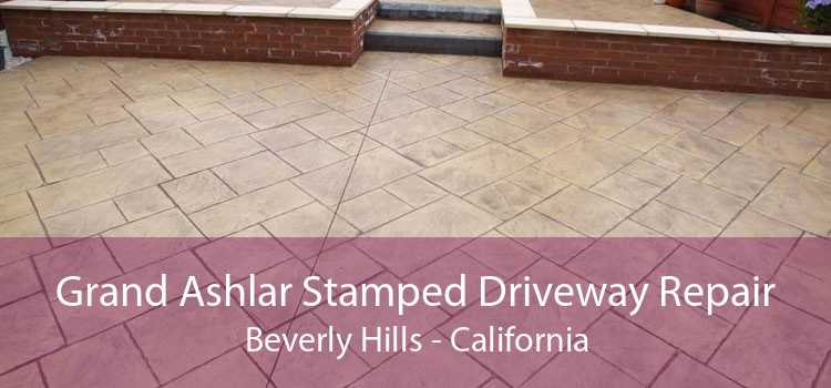 Grand Ashlar Stamped Driveway Repair Beverly Hills - California