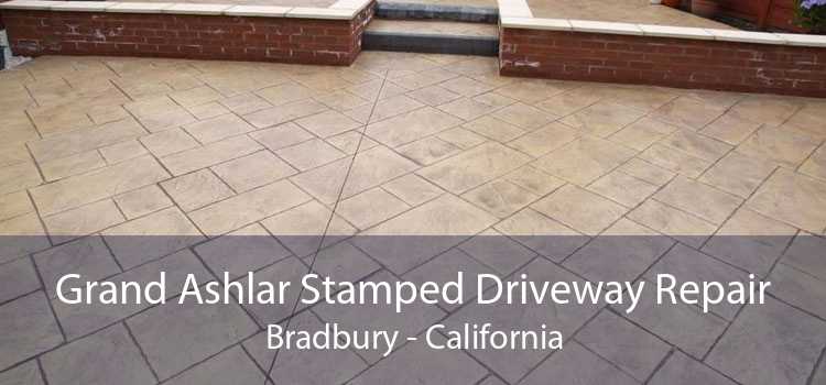 Grand Ashlar Stamped Driveway Repair Bradbury - California