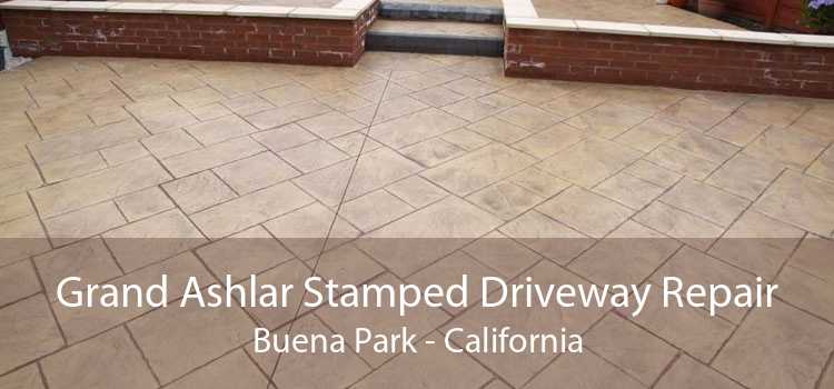 Grand Ashlar Stamped Driveway Repair Buena Park - California