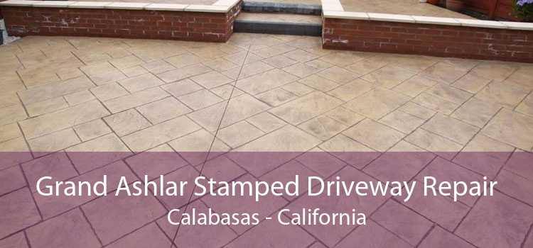 Grand Ashlar Stamped Driveway Repair Calabasas - California