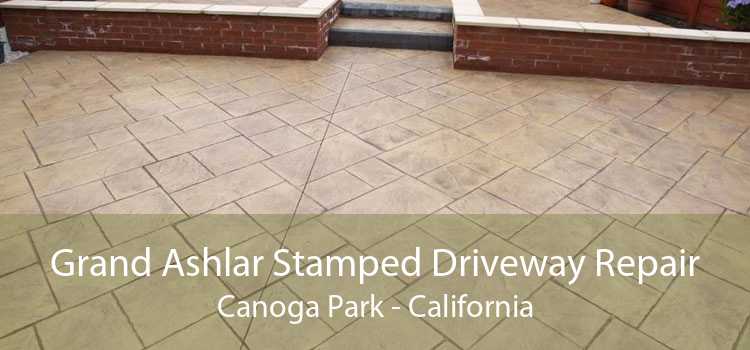 Grand Ashlar Stamped Driveway Repair Canoga Park - California