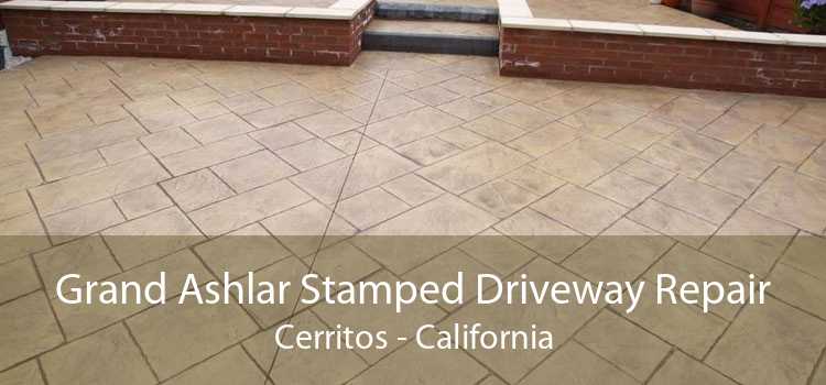 Grand Ashlar Stamped Driveway Repair Cerritos - California