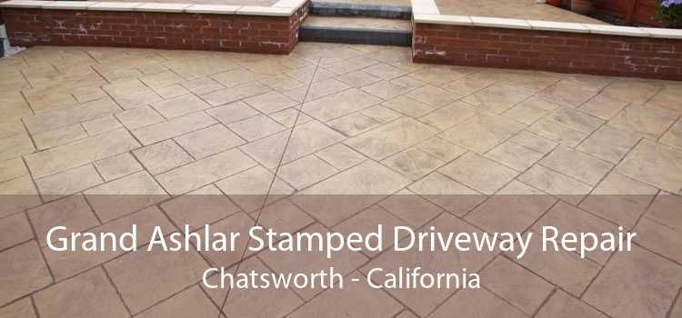 Grand Ashlar Stamped Driveway Repair Chatsworth - California