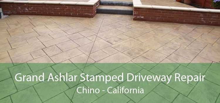 Grand Ashlar Stamped Driveway Repair Chino - California