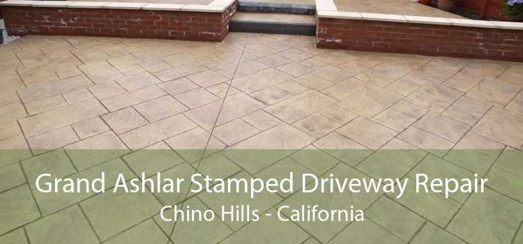 Grand Ashlar Stamped Driveway Repair Chino Hills - California