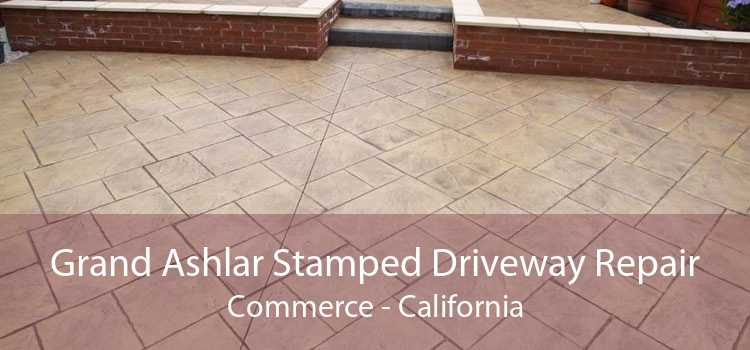 Grand Ashlar Stamped Driveway Repair Commerce - California