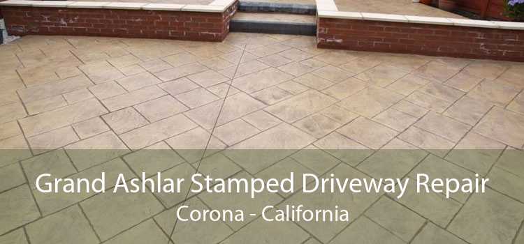 Grand Ashlar Stamped Driveway Repair Corona - California