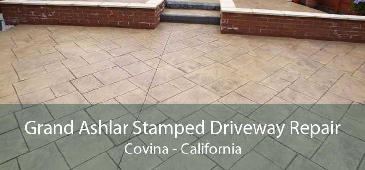 Grand Ashlar Stamped Driveway Repair Covina - California