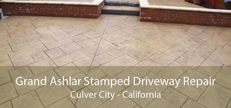 Grand Ashlar Stamped Driveway Repair Culver City - California
