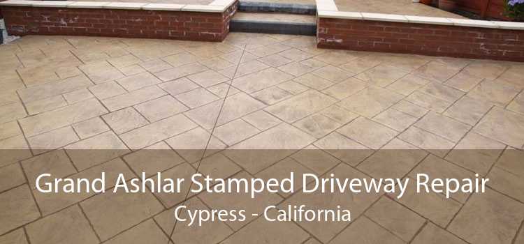 Grand Ashlar Stamped Driveway Repair Cypress - California