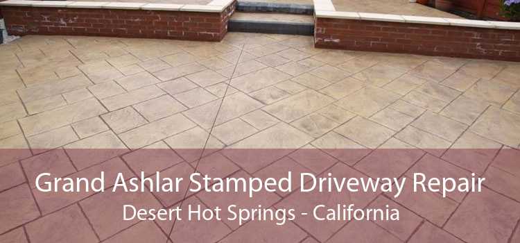 Grand Ashlar Stamped Driveway Repair Desert Hot Springs - California
