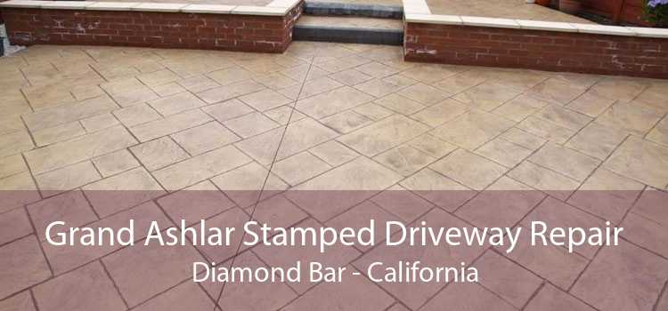 Grand Ashlar Stamped Driveway Repair Diamond Bar - California