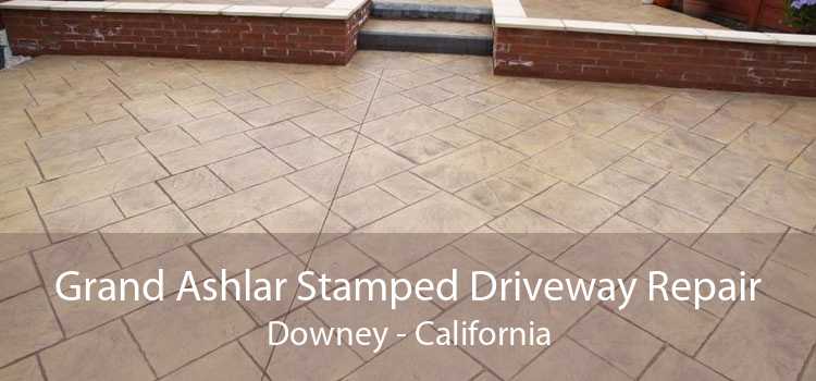 Grand Ashlar Stamped Driveway Repair Downey - California