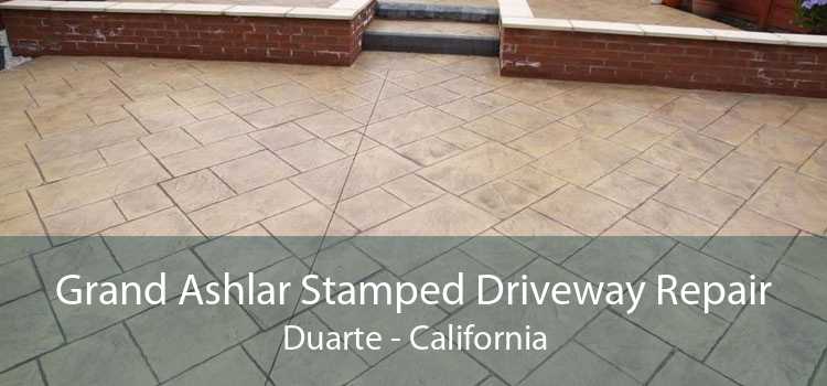 Grand Ashlar Stamped Driveway Repair Duarte - California