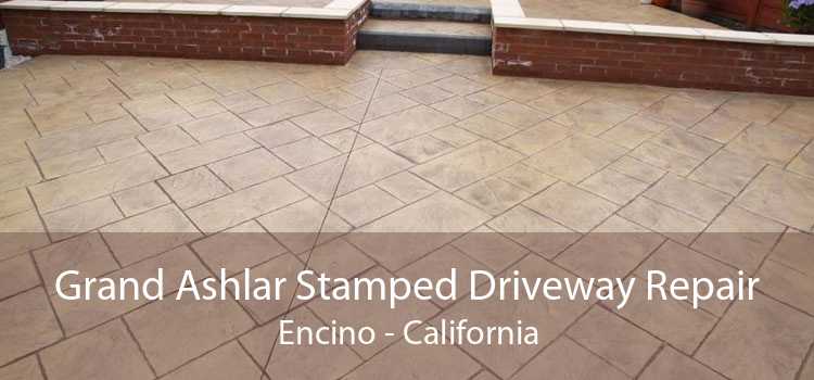 Grand Ashlar Stamped Driveway Repair Encino - California