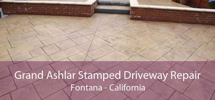 Grand Ashlar Stamped Driveway Repair Fontana - California