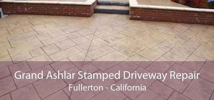 Grand Ashlar Stamped Driveway Repair Fullerton - California