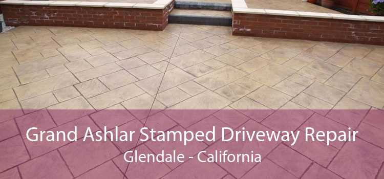 Grand Ashlar Stamped Driveway Repair Glendale - California