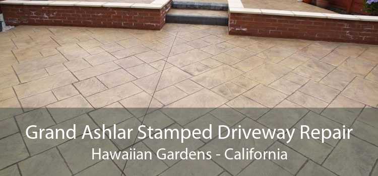 Grand Ashlar Stamped Driveway Repair Hawaiian Gardens - California