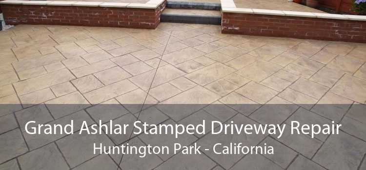 Grand Ashlar Stamped Driveway Repair Huntington Park - California
