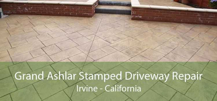 Grand Ashlar Stamped Driveway Repair Irvine - California