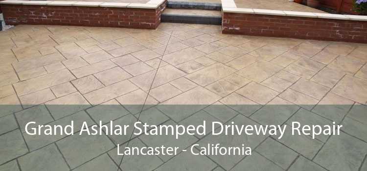Grand Ashlar Stamped Driveway Repair Lancaster - California