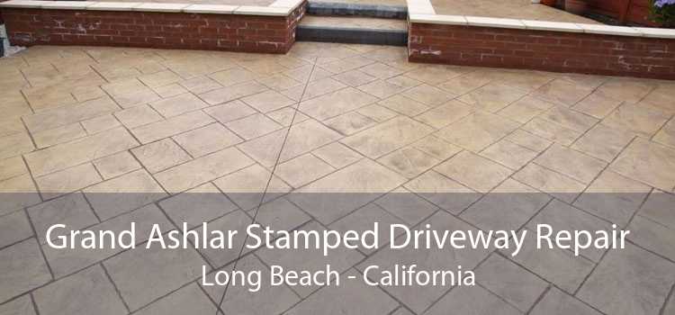 Grand Ashlar Stamped Driveway Repair Long Beach - California