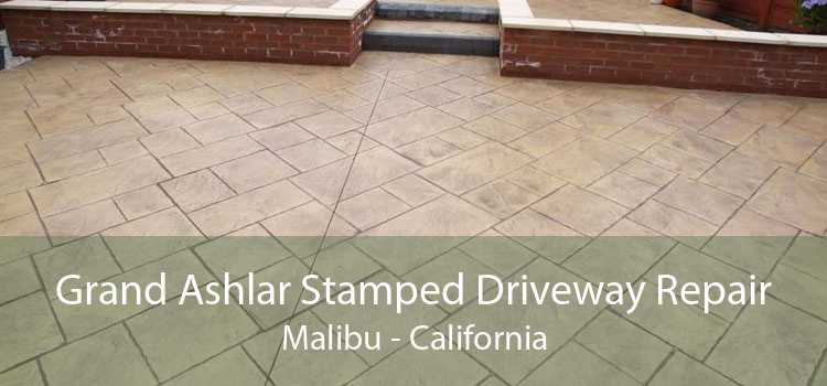 Grand Ashlar Stamped Driveway Repair Malibu - California