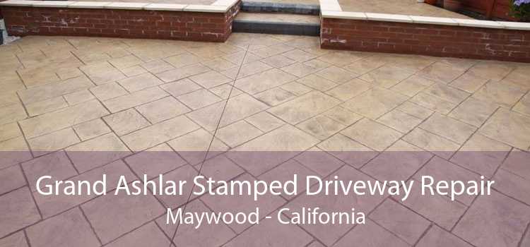 Grand Ashlar Stamped Driveway Repair Maywood - California