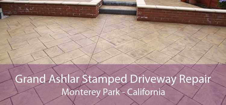 Grand Ashlar Stamped Driveway Repair Monterey Park - California