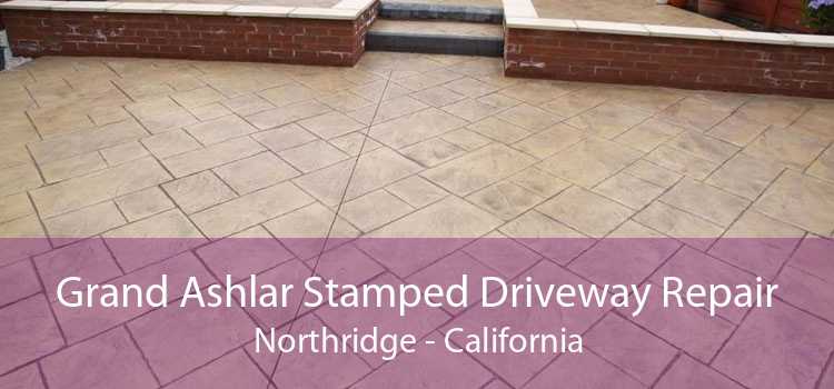 Grand Ashlar Stamped Driveway Repair Northridge - California