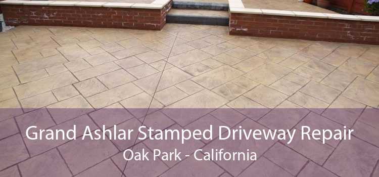Grand Ashlar Stamped Driveway Repair Oak Park - California