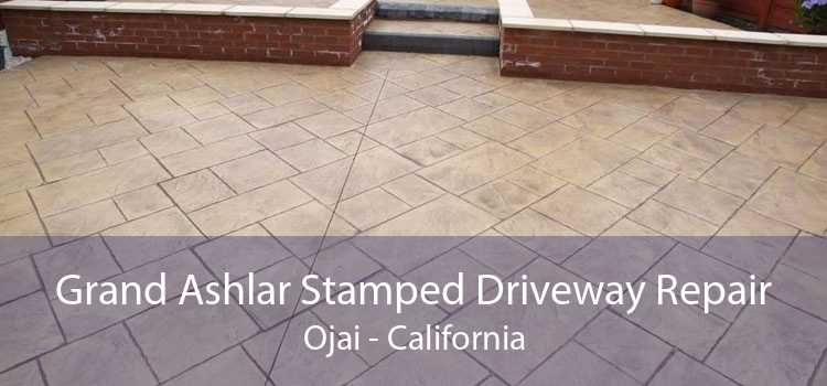 Grand Ashlar Stamped Driveway Repair Ojai - California