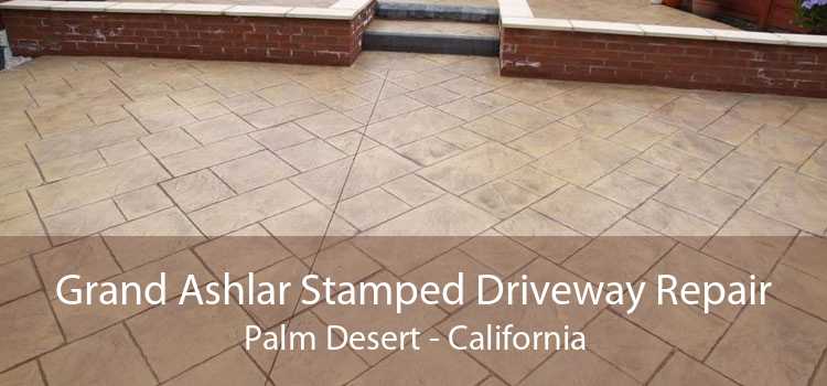 Grand Ashlar Stamped Driveway Repair Palm Desert - California