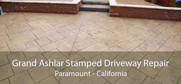 Grand Ashlar Stamped Driveway Repair Paramount - California