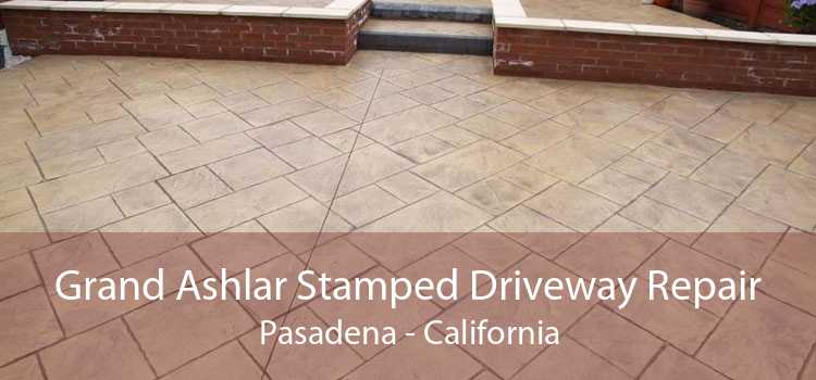 Grand Ashlar Stamped Driveway Repair Pasadena - California