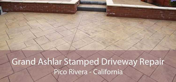 Grand Ashlar Stamped Driveway Repair Pico Rivera - California