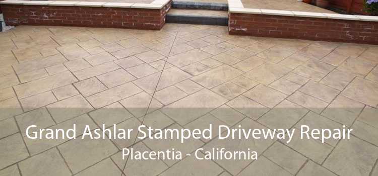 Grand Ashlar Stamped Driveway Repair Placentia - California
