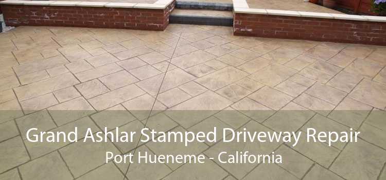 Grand Ashlar Stamped Driveway Repair Port Hueneme - California