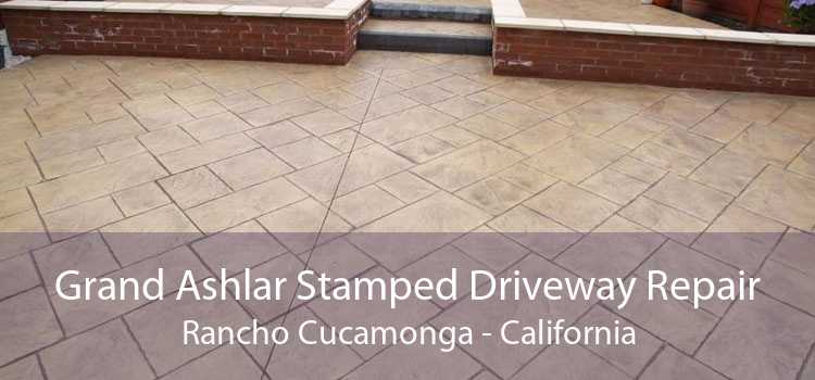 Grand Ashlar Stamped Driveway Repair Rancho Cucamonga - California