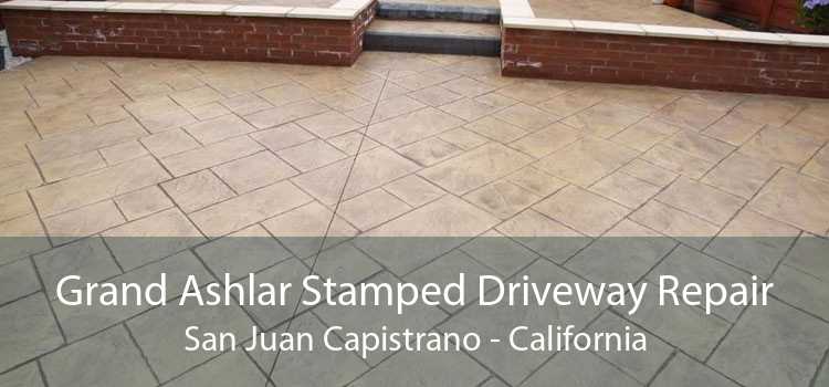 Grand Ashlar Stamped Driveway Repair San Juan Capistrano - California