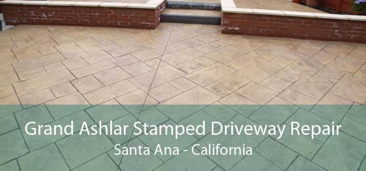 Grand Ashlar Stamped Driveway Repair Santa Ana - California